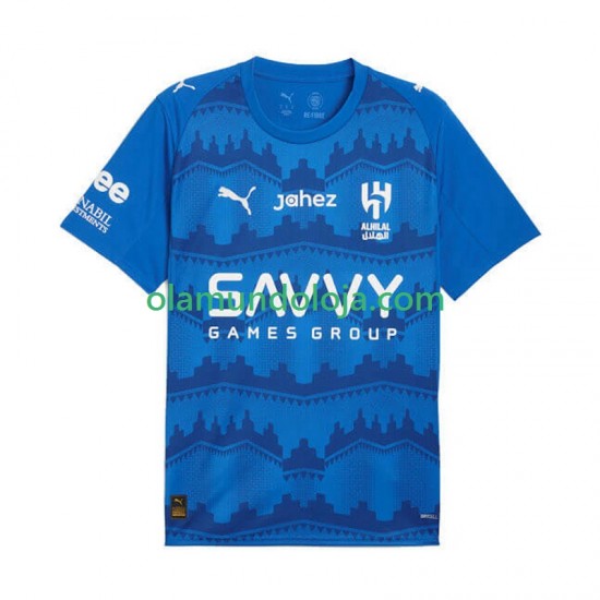 Camisola Al Hilal Homem Equipamento Primeiro 2025-2026 Manga Curta